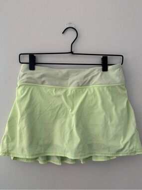 Lululemon Run: Pace Setter Skirt (Regular) Neon Polka Dot Ruffle
